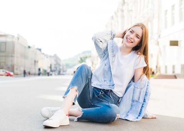 Blue denim jacket