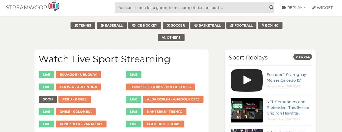 watch live sports streaming online free app