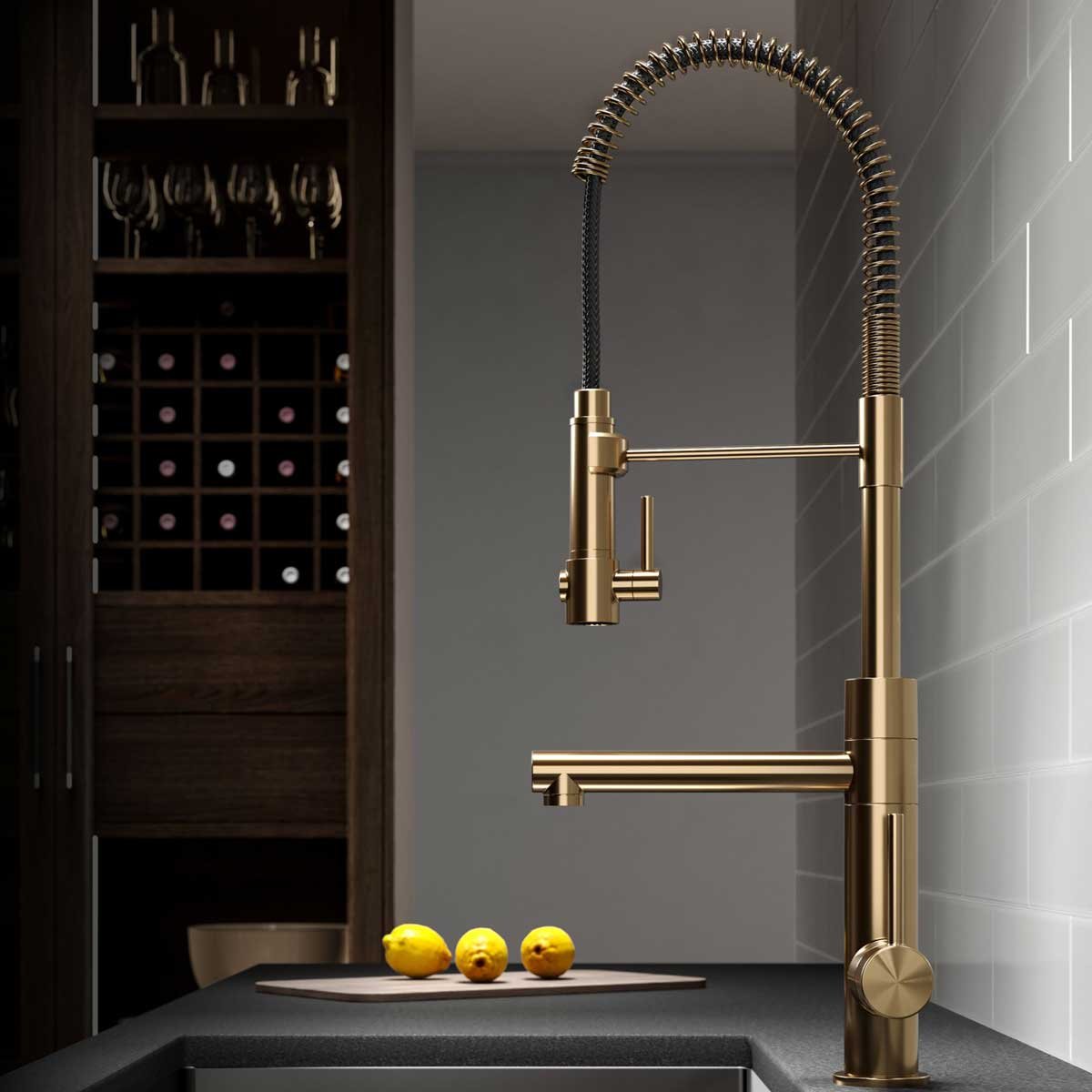 Gold Kitchen Faucets 3 