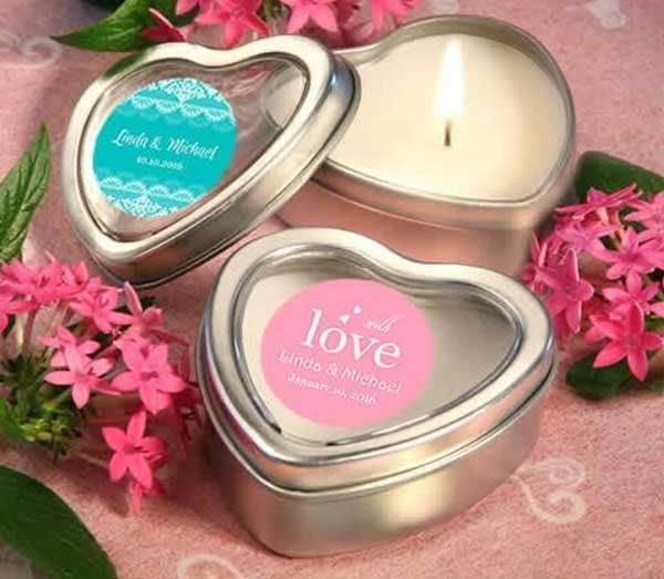 Scented Heart Shaped Candles