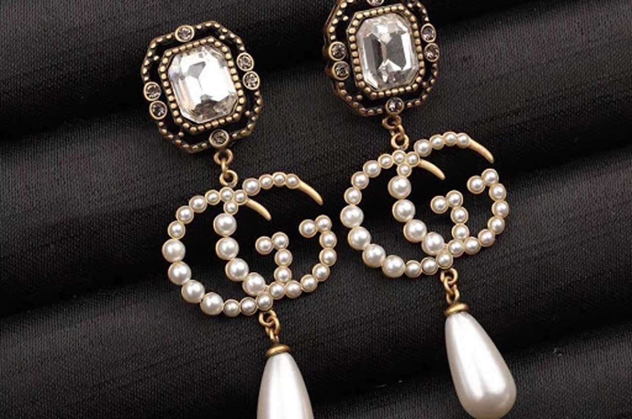 gucci dupe pearl earrings