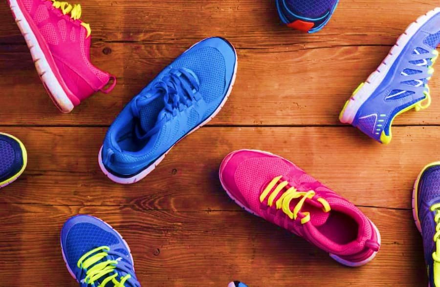 Running shoes selection