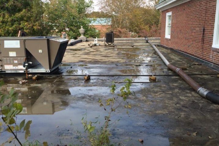 Dealing with Ponding Water on a Flat Roof
