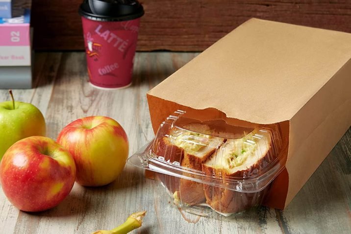 green lifestyle lunch paper bag