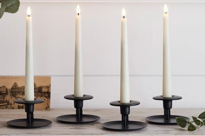  flameless taper candles