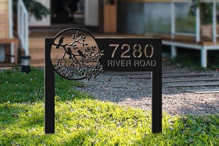 Metal Address Yard Signs