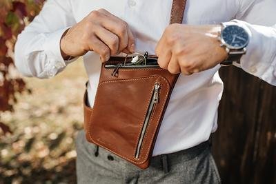 Exploring Your Men's Brown Leather Fanny Pack for Travel