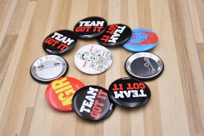 Button Pins Contribute to Club Logos