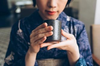 Drinking Japanese Tea